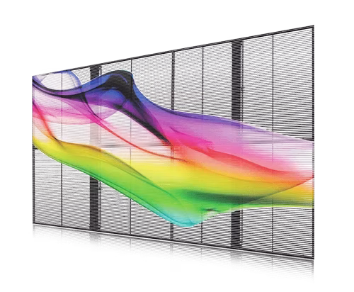 Transparent glass led display screen