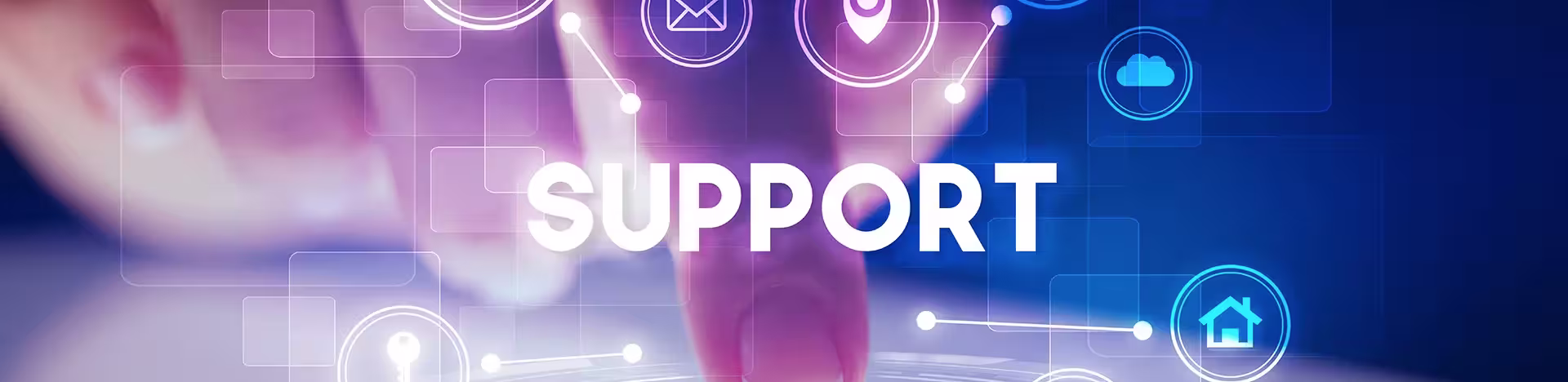 Technical support banner