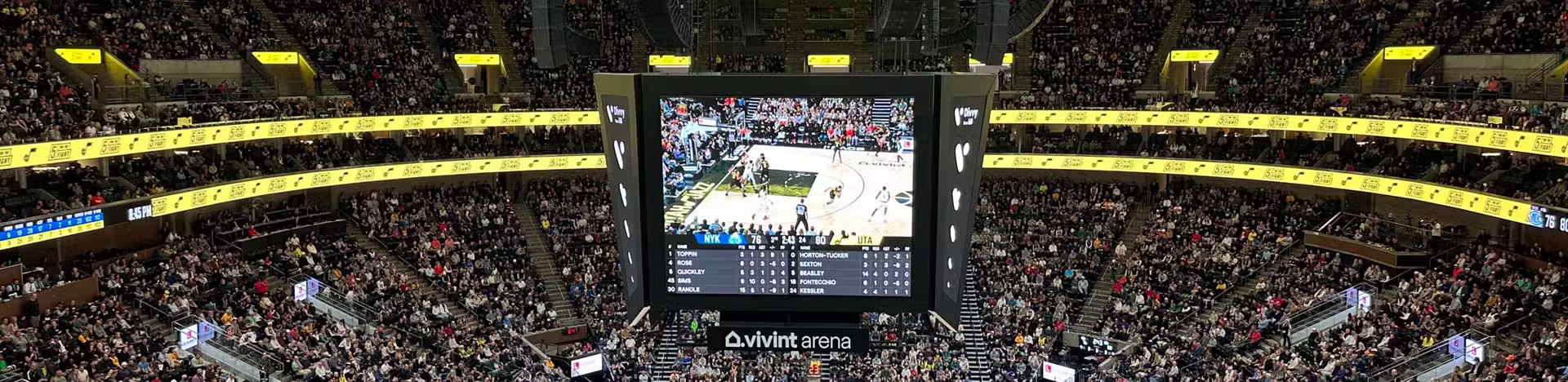 Cases banner vivint arena(utah jazz home)